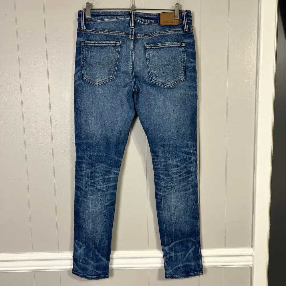 American Eagle Athletic Skinny Jeans 30x32 (30x30) Distressed